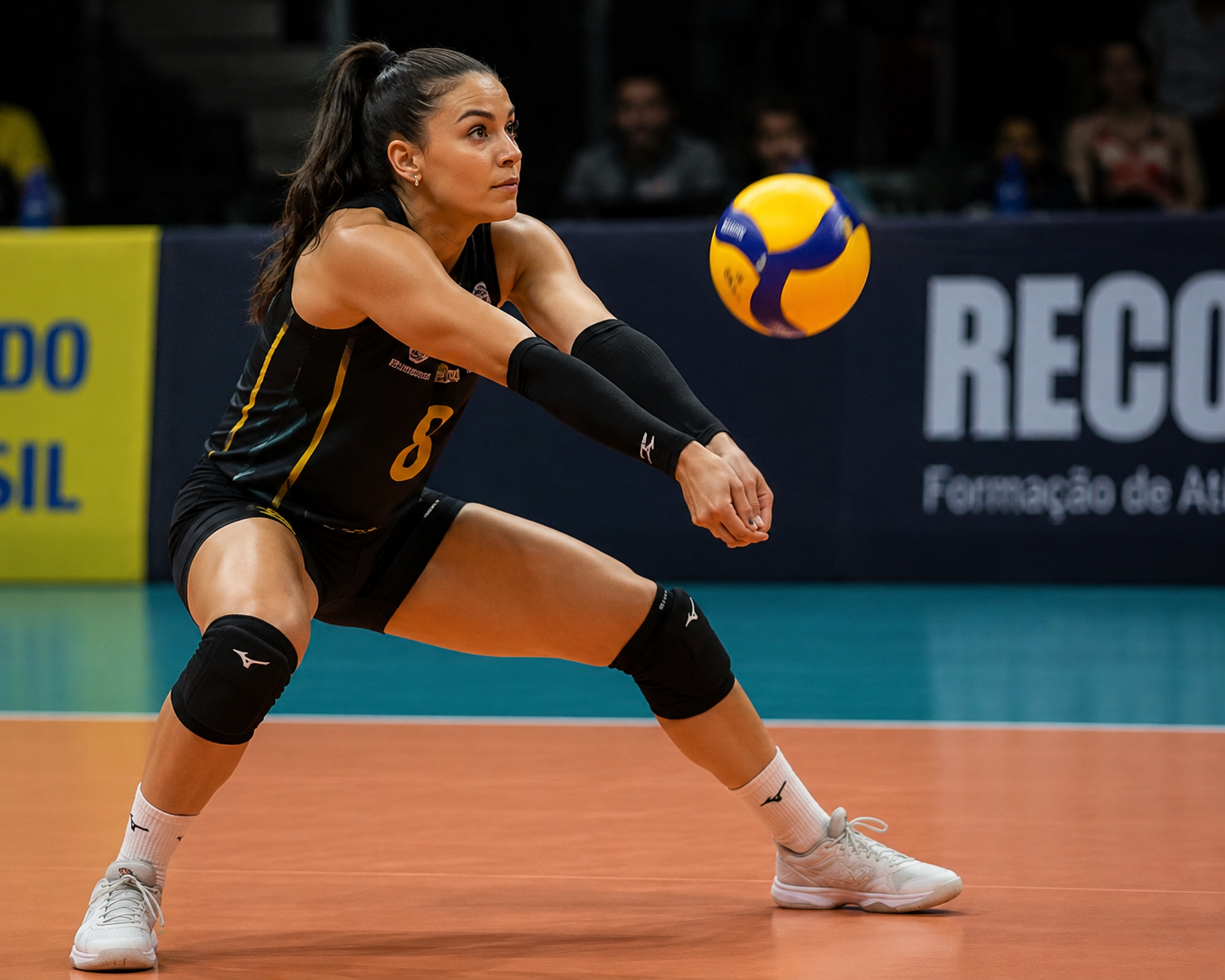 Volleyball player in action